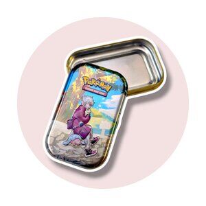 Crown Zenith Pokemon Mini Storage Tin: Bede and Hatenna (empty)